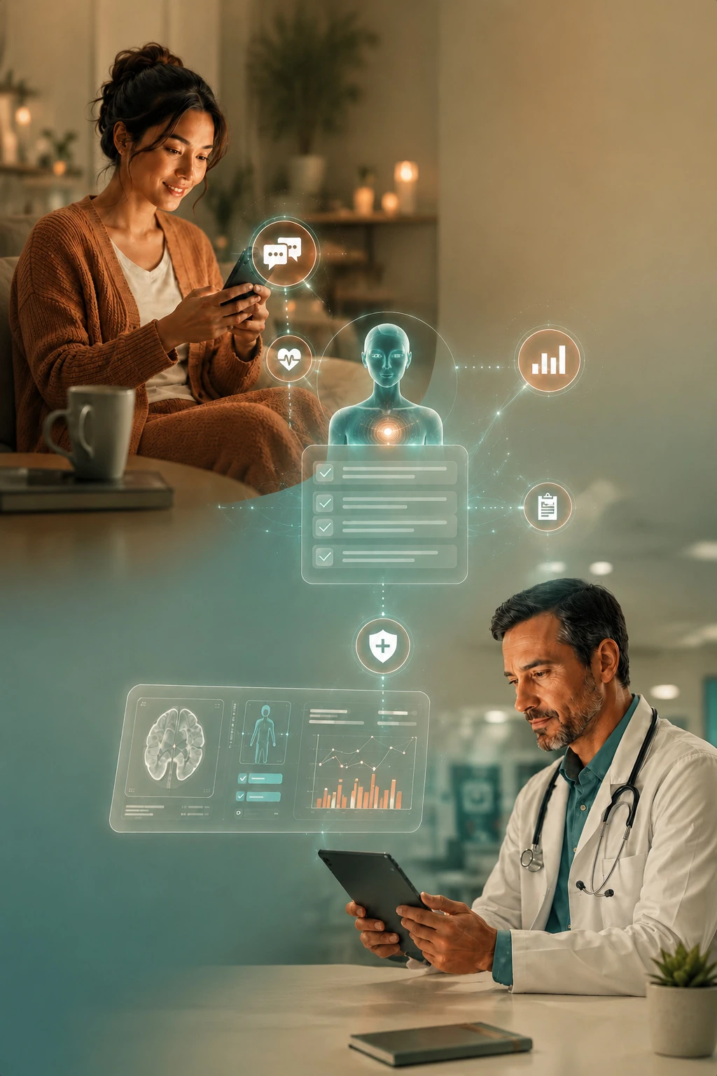 Patient questions flowing into physician decisions