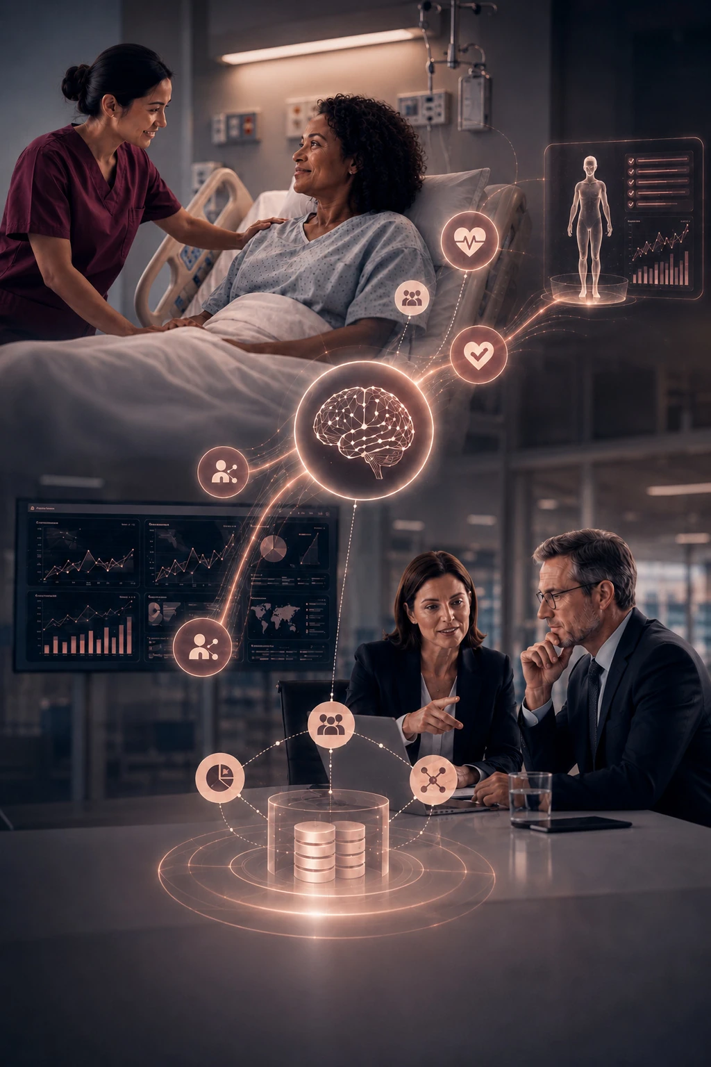 Bedside care linked to boardroom analytics